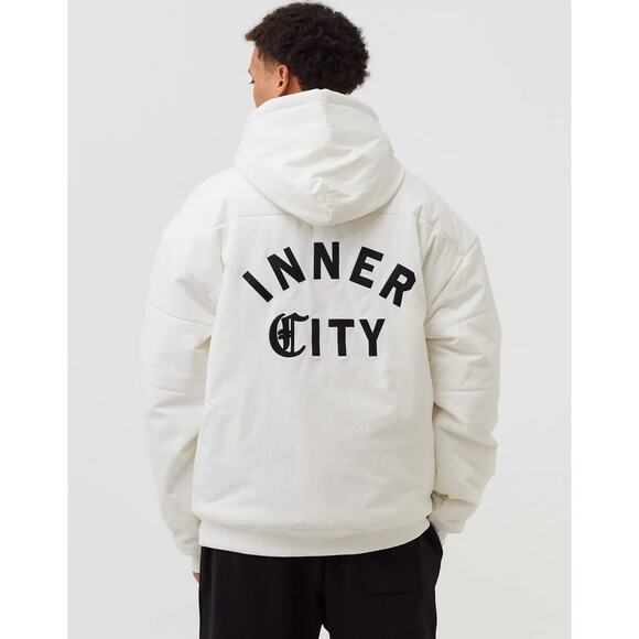Honor The Gift Men's Chainstitch Embroidered Inner City Insulated Puff Hoodie - Picture 3 of 6